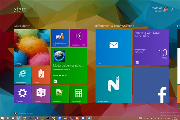 看看别人的Windows 10桌面