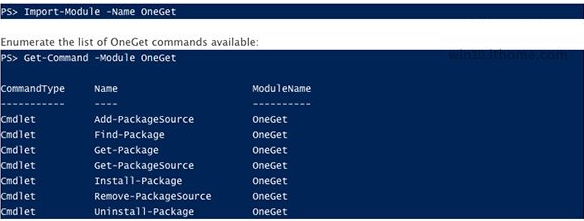 Win10系统新功能OneGet是什么？ 三联