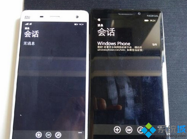 左边是小米4,右边是Lumia930