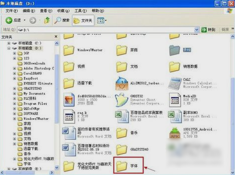 字体文件夹